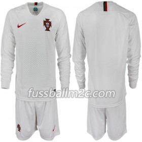 Fußballtrikots Portugal Kinder Auswärts Trikotsatz WM 2018 Langarm